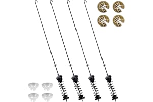AZDELE Updated W10780048 Washer Suspension Rod Kit, W10780048 Washer Parts Fit for Whirlpool Kenmore Maytag Amana Washer Parts, AP5971398, WTW4800XQ2, WTW4800XQ4 Suspension Rod Kit