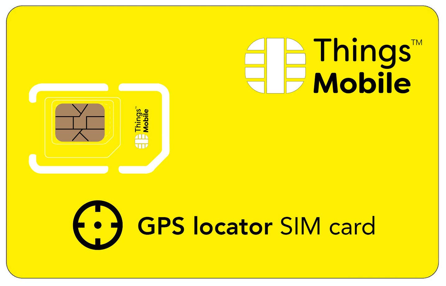 SIM Card for GPS Tracker -Things Mobile - Global Coverage, GSM/2G/3G/4G LTE Multi-Operator Network, No Fixed Costs, No Deadline with Competitive Rates. 10 € Credit Included