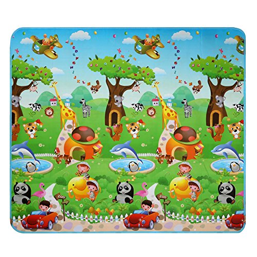 image for Balanu Baby Play Mat Foam Floor Gym -Non-Toxic Non-Slip 70.2x78 Inches