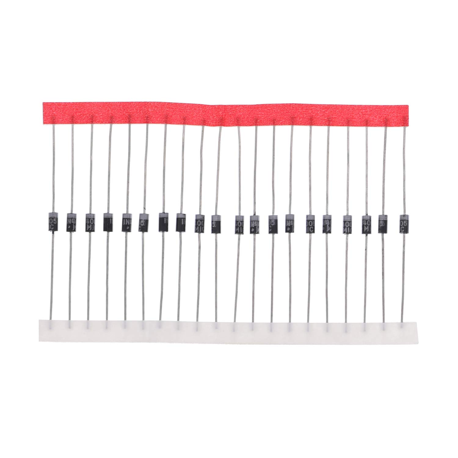 HUABAN 100PCS 1N4005 Rectifier Diode 1A 600V DO-41 (DO-204AL) Axial 4005 1 Amp 600 Volt