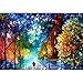 Easy DIY Paint by Number Sets with Brushes & Paints on Canvas Nature Landscape Paintworks Unique Christmas Gifts for Adults Beginners Romantic Street Lovers Walks In the Street 16x20 Inch Frameless
