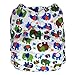 Reusable All-in-one AIO Baby Cloth Diaper One Size Fit 10-33 Lbs (Elephant)