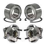 Front Rear Wheel Bearing And Hub Assembly Kit For