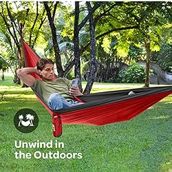 Durable Hammock 400 lb Capacity - Lightweight Nylon