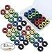 30 Pieces 608 RS 608RS Roller Skates Ceramic Ball Inline Skate Bearings，5 colors