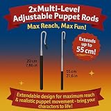 Britiva SML Jeffy Hand Puppet with 2 Rods 60cm XL Ventriloquist Dummy view 4