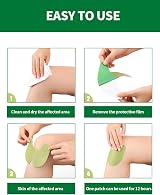 MYMULIKE 100Pcs Pain Relief Patch for Knee Wormwood Herbal Arthritis view 4