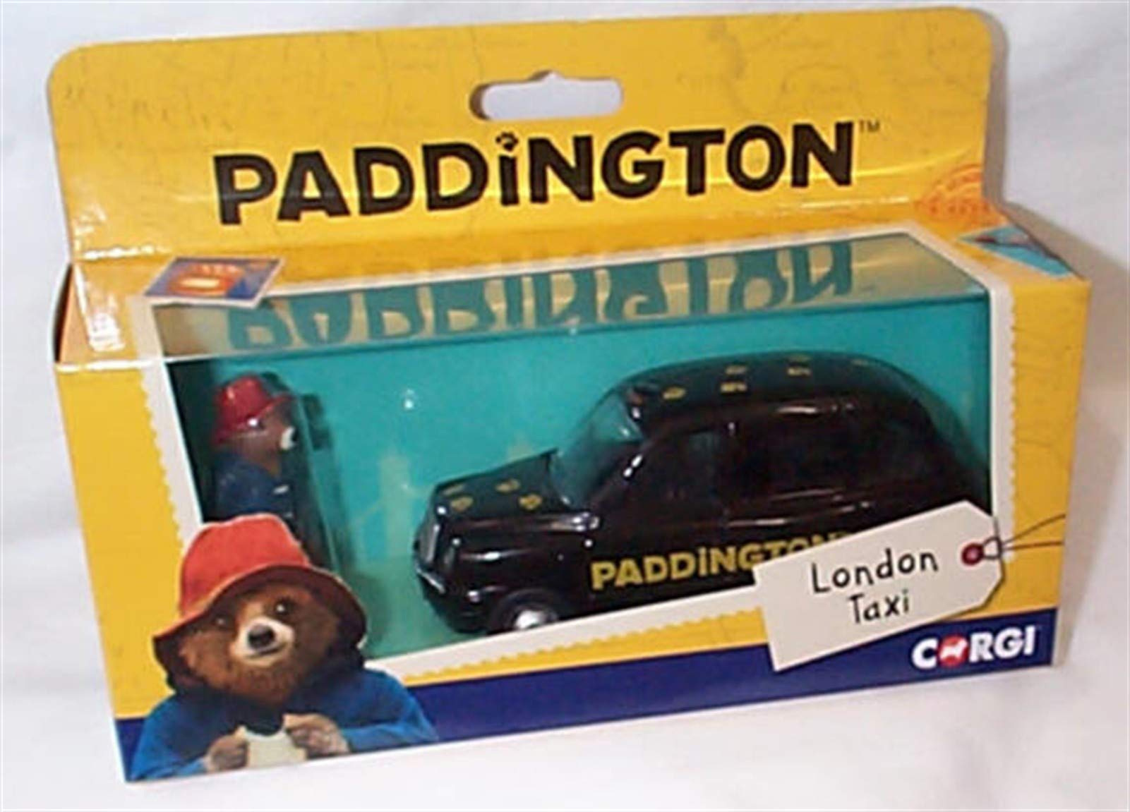Corgi classic PADDINGTON Black London Taxi and Figure 1:36 scale diecast model
