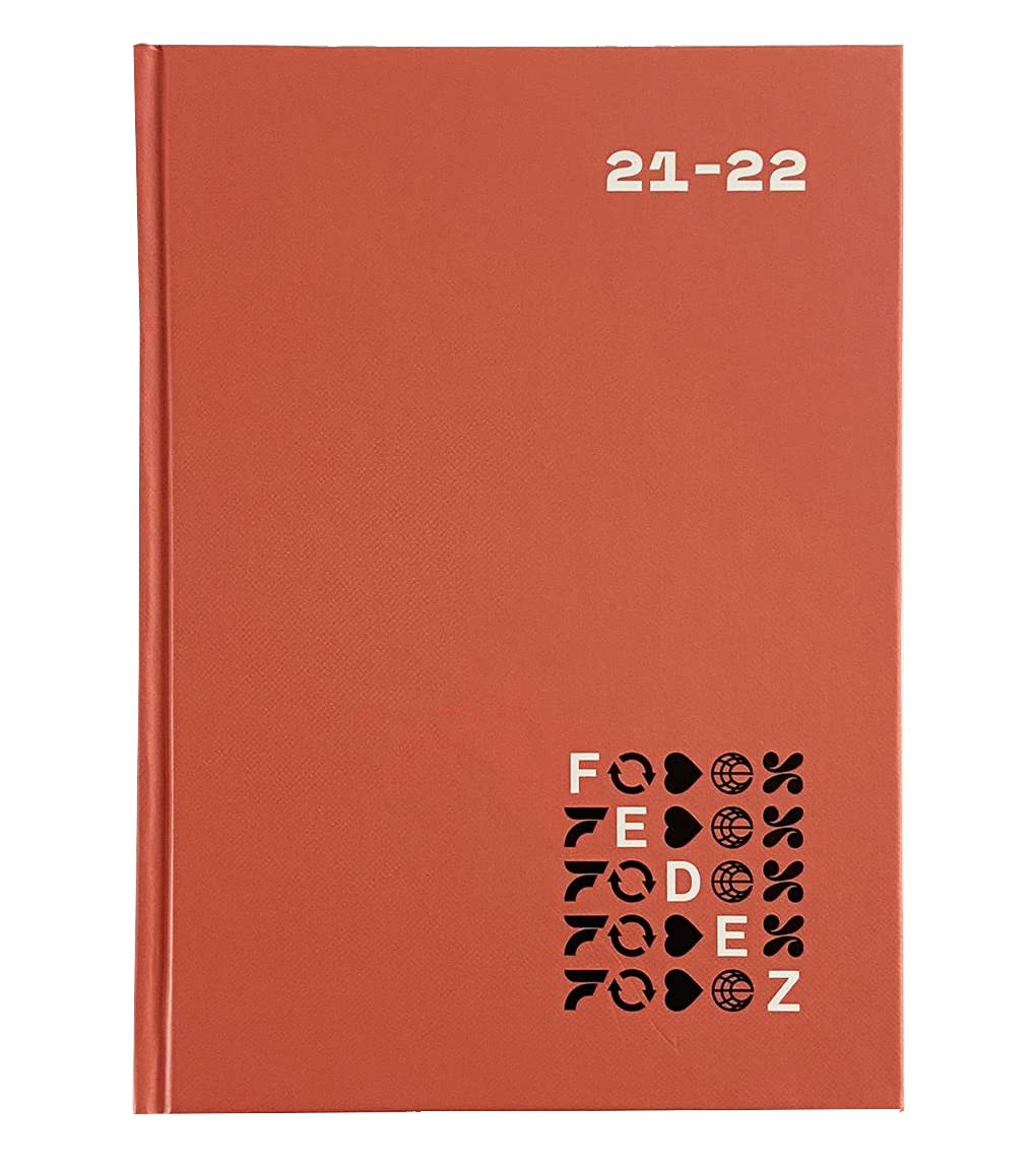 Seven Pocket Diaries 16 Months Dated FEDEZ X, red, Taglia Unica, Modern
