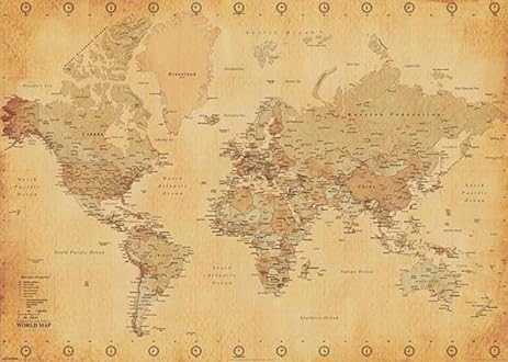 Large World Map Poster Large World Map Poster