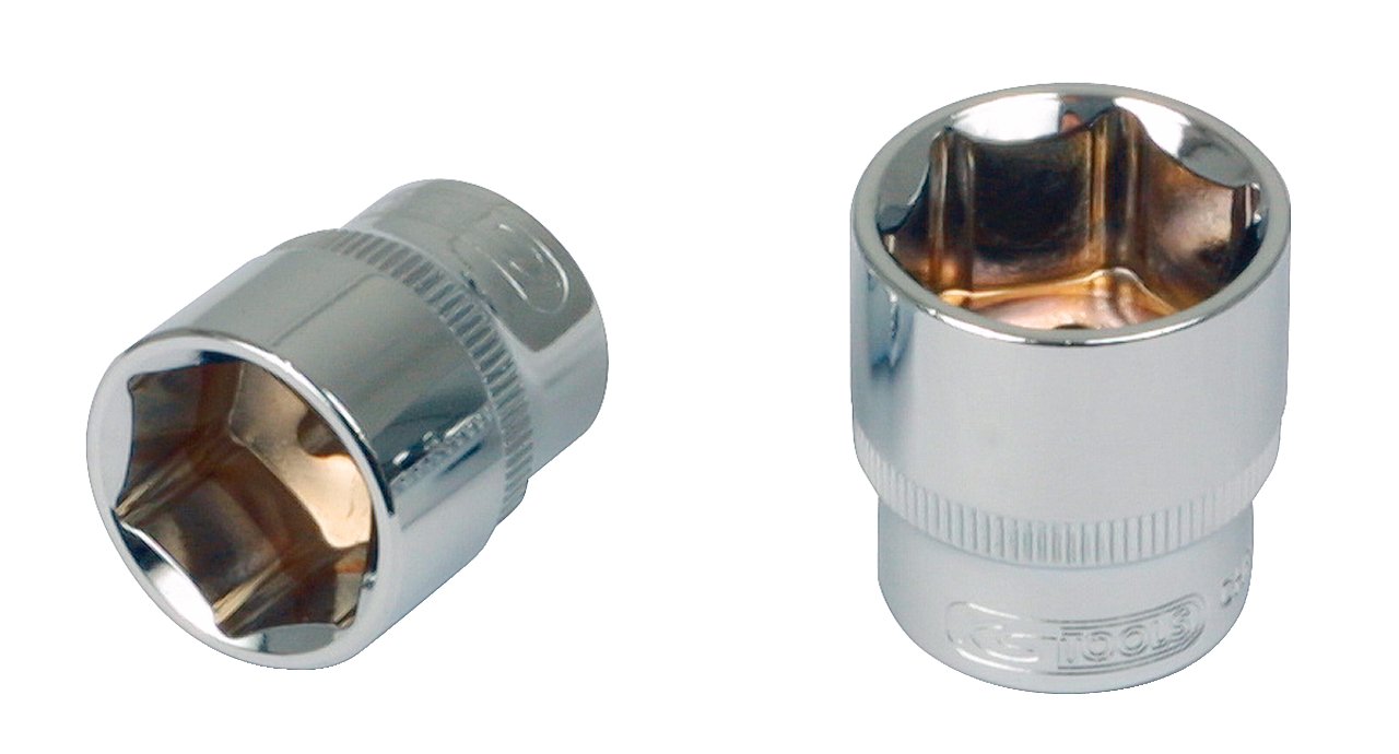 KS Tools 918.4818 3/8" CHROMEplus Hexagonal Socket, 23mm