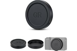 JJC Aluminum Lens Cap for Ricoh GR IV GRIV GR4 HDF Monochrome Digital Camera Accessories, Lens Protective Cover with Soft EVA