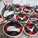 [20 Pack, 3 Inch] Embroidery hoops, Browill Adjustable Bamboo Circle Cross Stitch Hoop Kit for DIY Arts Crafts Ornaments, Handmade Sewing Home Decorations