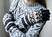 Cozy Design Women's Knitted Gloves with Roll Up Cuffs for Winter Color Blue
