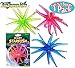 Toysmith Sticky Starfish Wall Tumblers Neon Blue, Pink & Green Complete Party Set Bundle - 3 Pack