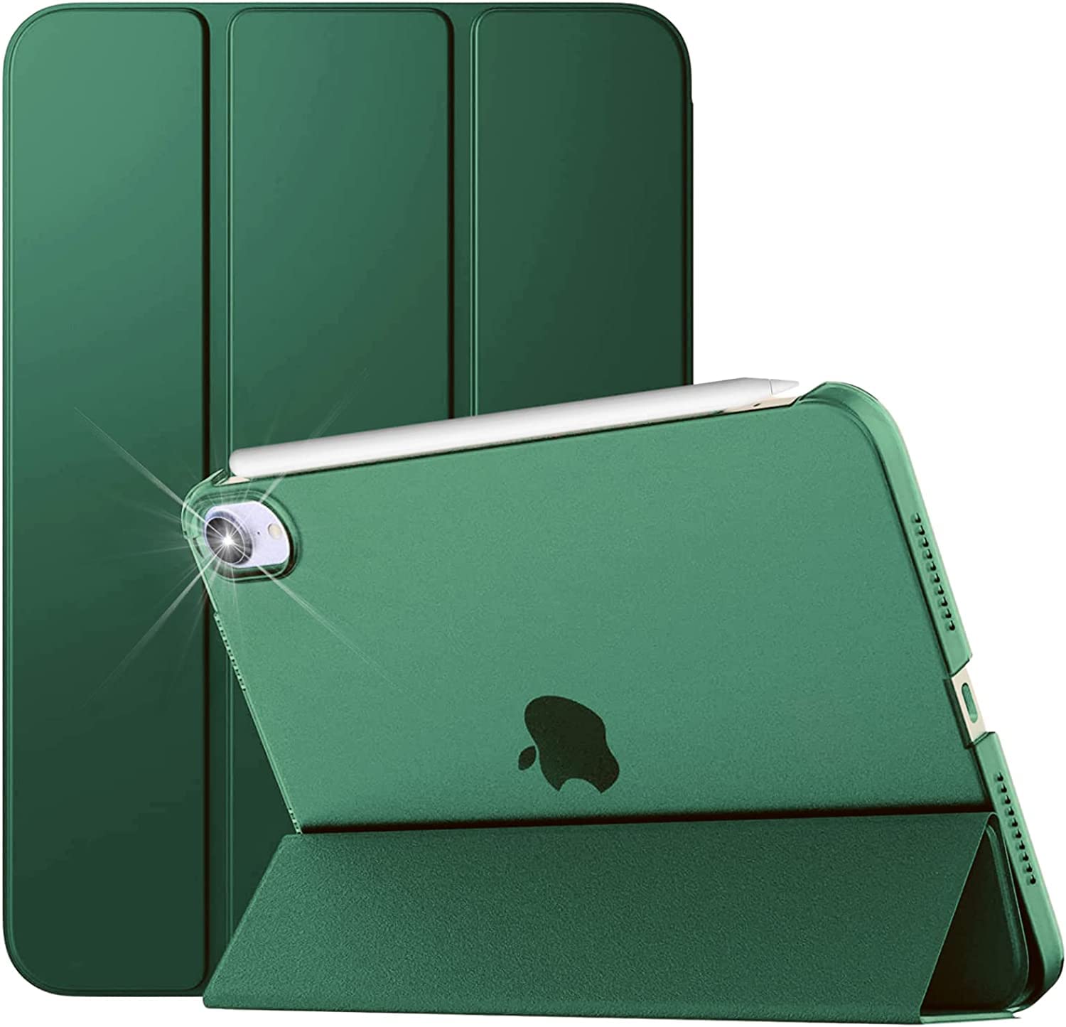 PROTech Case for iPad Mini 6 (8.3 Inch, 6th Generation, 2021 Release), Slim Stand Hard Back Shell Protective Smart Cover Case (Emerald Green)