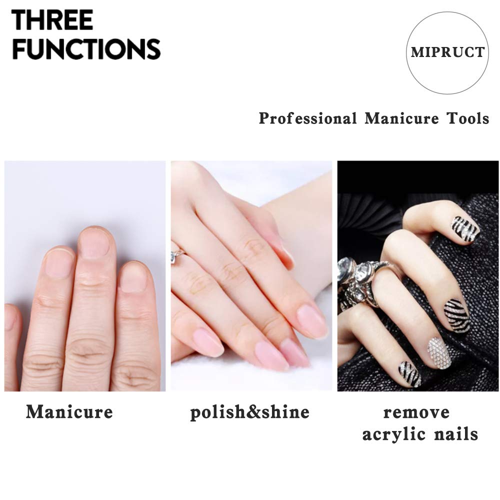 Mipruct 22PCS Nail files and buffers, Nail buffers blocks, Manicure tools with nail file and nail buffer block for acrylic nails, emery boards for nails : Beauty