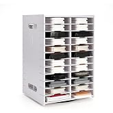 SANFURNEY 48 Slots Ink Pad Spinning Holder Stamp Pad Storage Rack | Craft Supply Organizer