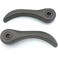 Larlansz Seat Recliner Handle Lever Driver & Passenger Side Compatible with Chevy Colorado GMC Canyon Accessories 2004-2012 SSR H3 Hummer Grey
