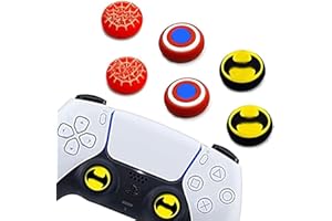 6PCS Thumb Grip Stick Cover, Wireless Controllers Game Remote Joystick Cap, Non-Slip Silicone Handle Protection Cover Brand: Jaeespon