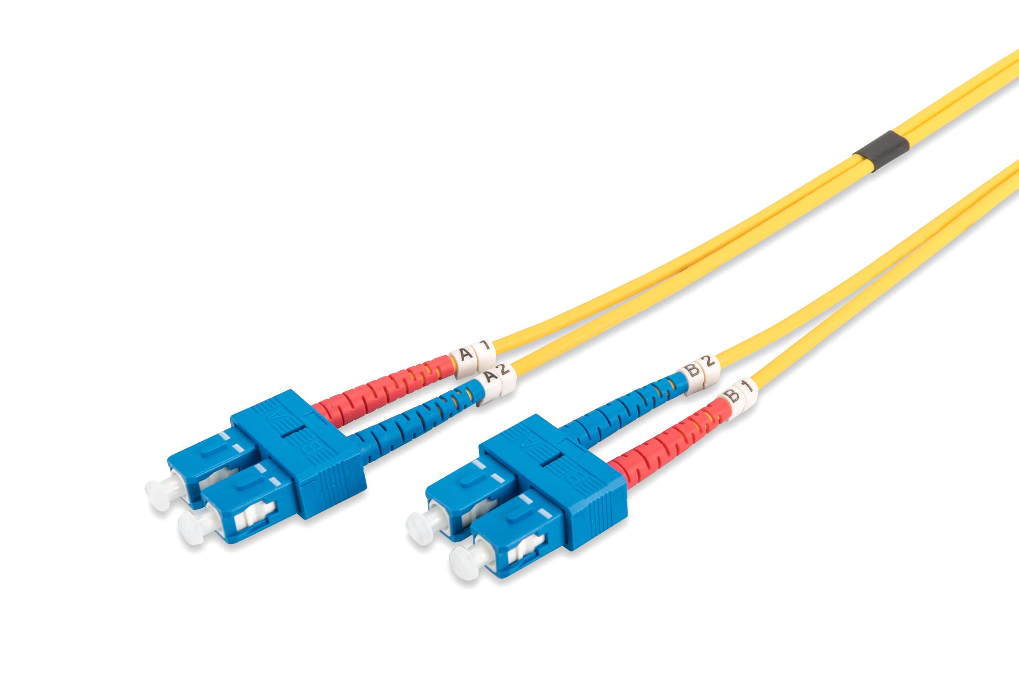 DIGITUS DK-2922-05 – Fibre Optic Cable OS2 – 5 m – SC to SC – Duplex Fibre Optic Cable – 1/10 Gbit/s – SM Singlemode Fibre Optic LAN Cable – Fibre Type: 9/125 µ – Yellow
