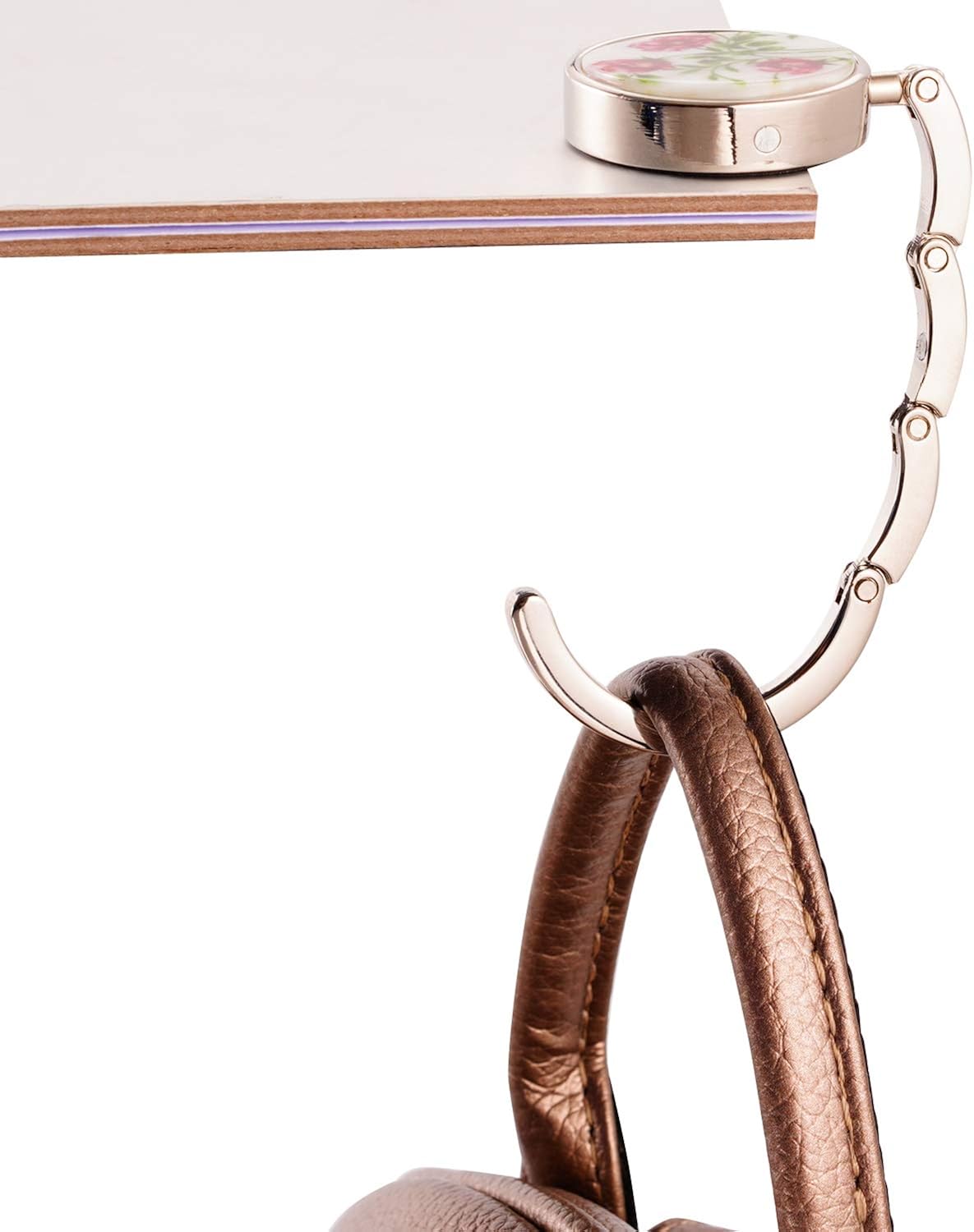 Mixed Color 4 Pack Folding Handbag Table Hanger for Women YINASI