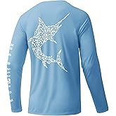Palmyth Fishing Shirts for Men Sun Protection Long Sleeve T Shirt UPF 50+ Quick Dry Tee