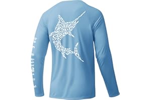 Palmyth Fishing Shirts for Men Sun Protection Long Sleeve T Shirt UPF 50+ Quick Dry Tee