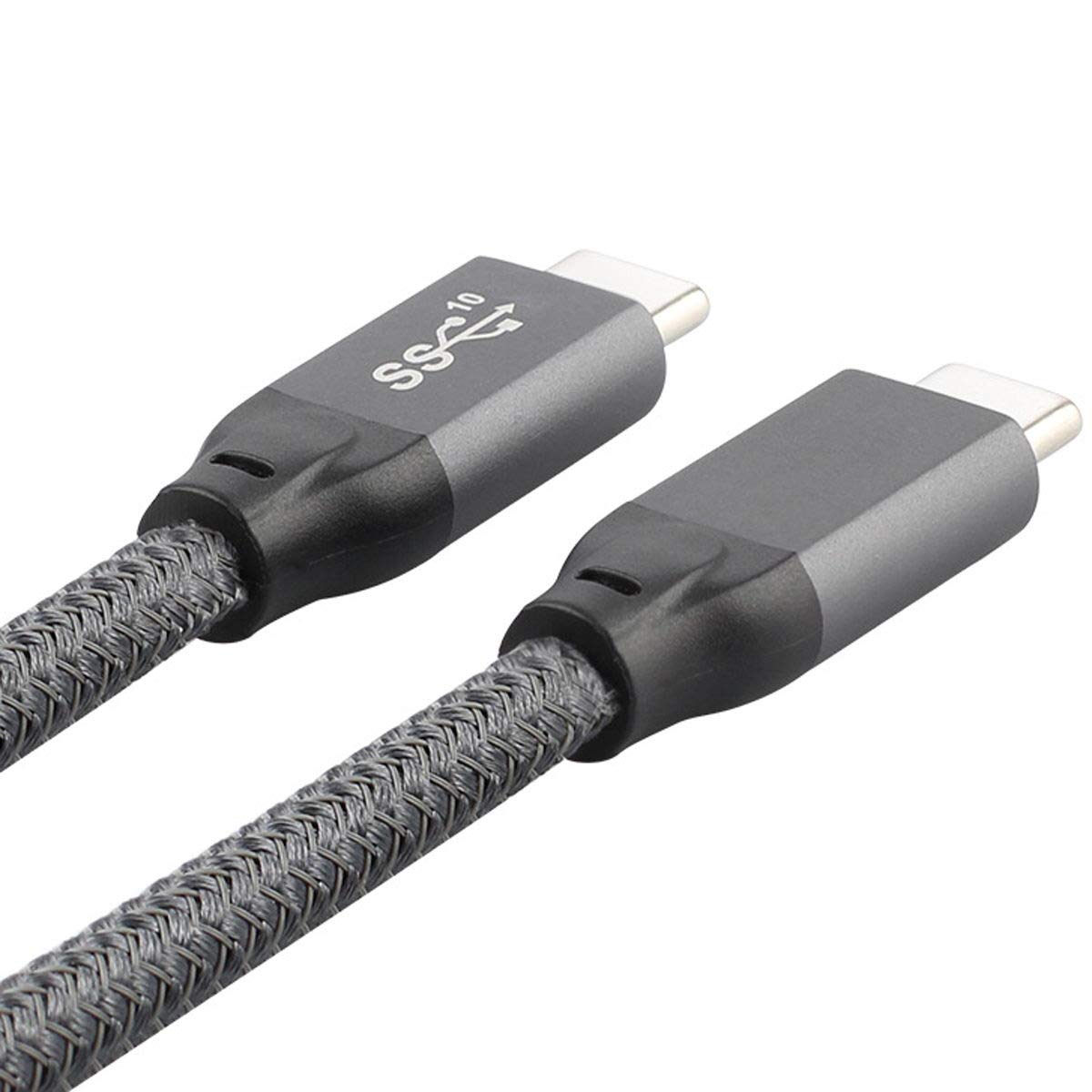 10Gbps USB-C USB 3.1 Type C Gen2 Male to Male Data Video 100W Cable with E-Marker for Tablet & Phone & Laptop (0.5M)