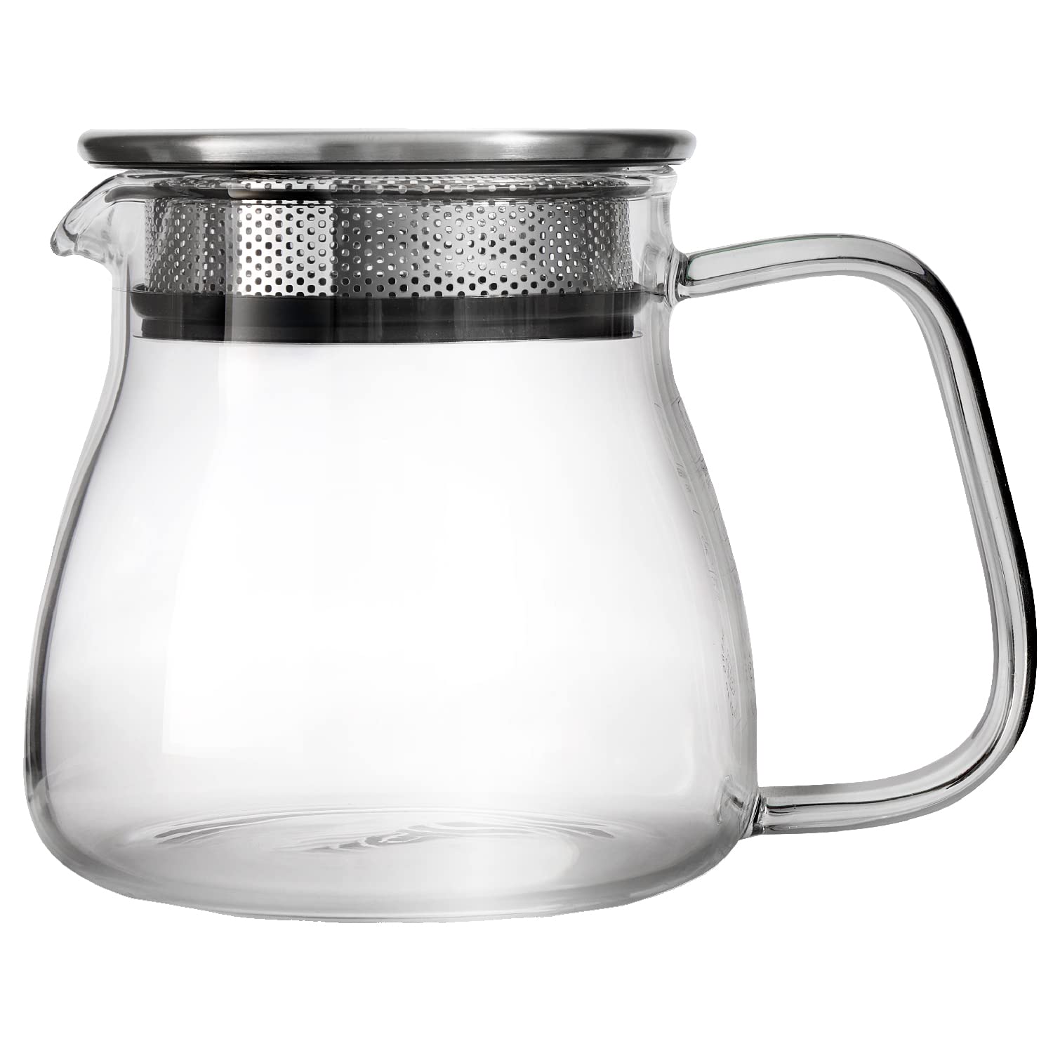 Tea Expert Easy Glass Teapot 450ml - Elegant Loose Tea Pot with Built-in Tea Strainers - Durable, Hand-Blown Glass - Easy to Use Tea Strainers - by The Tea Makers of London