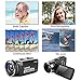 Video Camera Camcorder Full HD Digital Camera 1080p 18X Digital Zoom Night Vision Pause Function with 3.0” LCD and 270 Degree Rotation Screen with Remote Controller