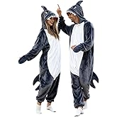 vavalad Shark Onesie Adult Shark Halloween Costumes Cosplay