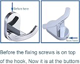 BOOKARROW Double Robe Hook Chrome Wall Mount Heavy Duty Towel Hanger 7113 view 7