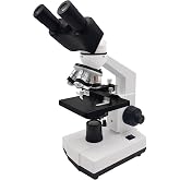 sino optical Adult Student Compound Binocular Microscope - 40X-5000X High-Magnification Large-Field Professional Biological Microscope, Suitable for Schools, Laboratories, and Home Education