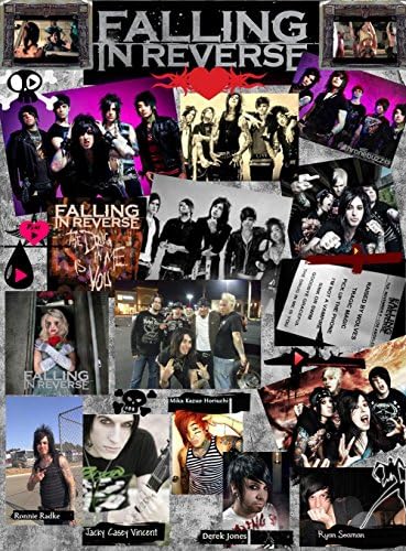 NewBrightBase Falling in Reverse Fabric Cloth Rolled Wall Poster Print - Size: (32" x 24" / 17" x 13")