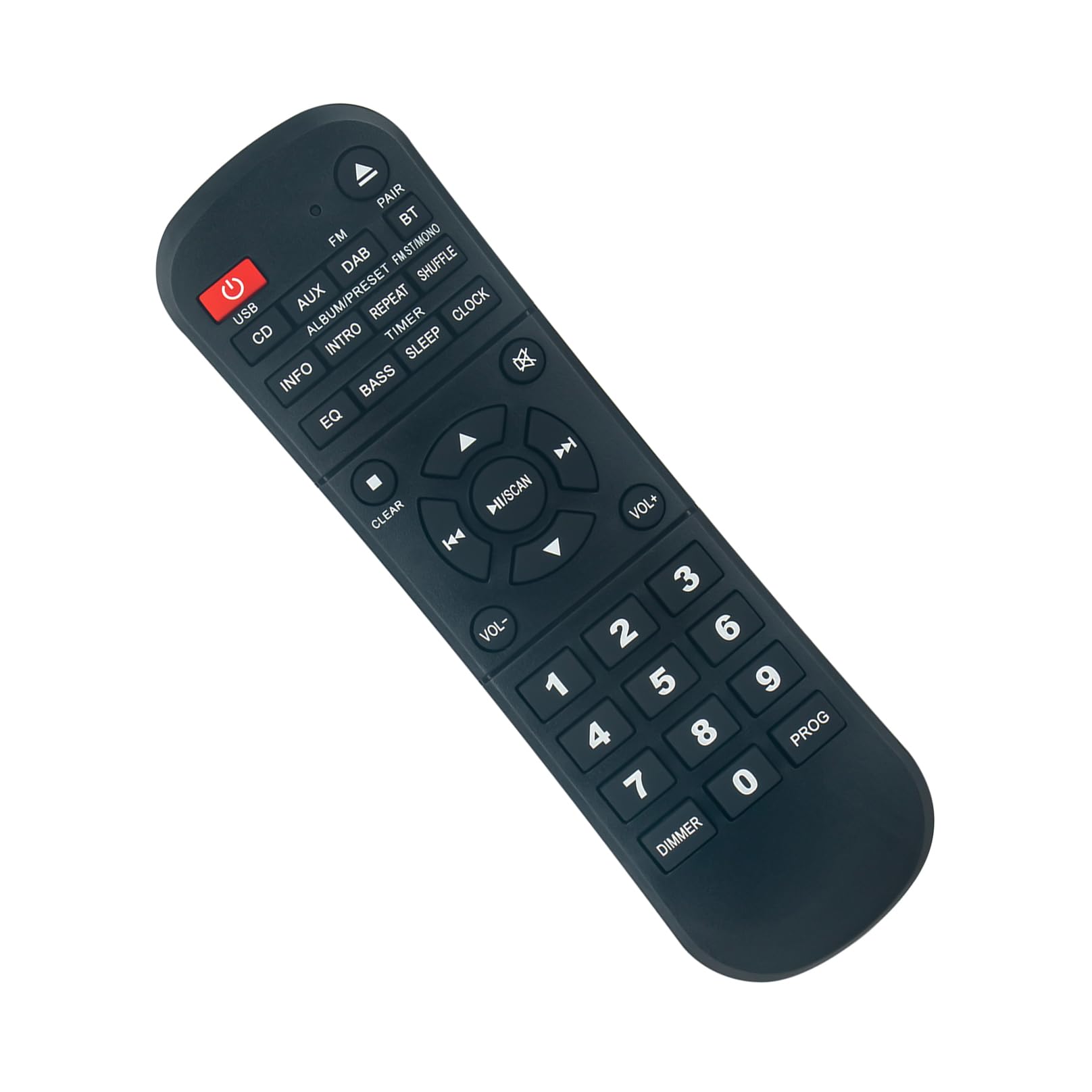 RD-D227B Replacement Remote Control -VINABTY-fit for JVC HiFi Audio System RDD227B remote control RM-SRDD227