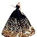 Beauty Clubs Fashion Princess Party Black Sequin Dress Wedding Clothes/Gown For Barbie Doll