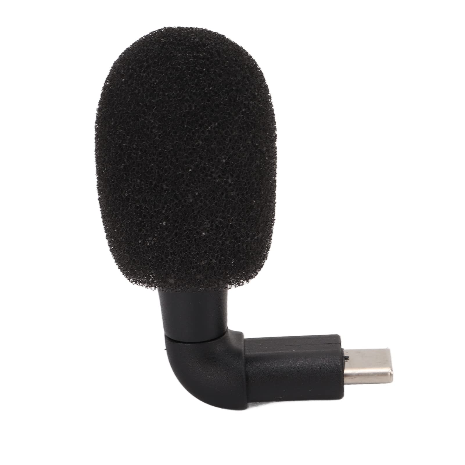 Goshyda Omnidirectional Type C Dongle Microphone, Mini Condenser Microphone 90 Degree Angle Portable Audio Mic with High Fidelity, for Android, for Mobile Phones with Type C interface