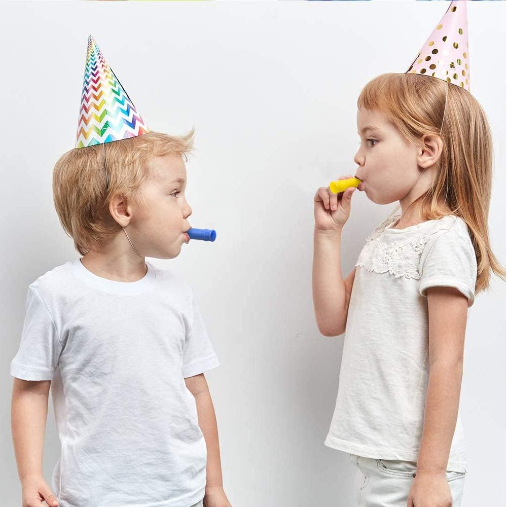 ArtCreativity Siren Whistles for Kids - Pack of 25, Durable Plastic Siren Noise Maker Party Whistles, Bright Assorted Colors, Birthday Party Favors, Goodie Bag Fillers, Treasure Box Prizes: Toys & Games