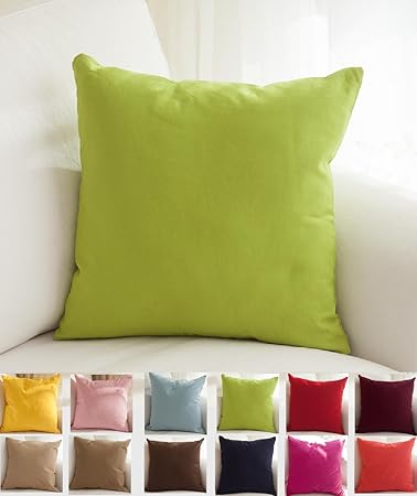 Amazon Com Tangdepot Cotton Solid Throw Pillow Covers 26 X 26