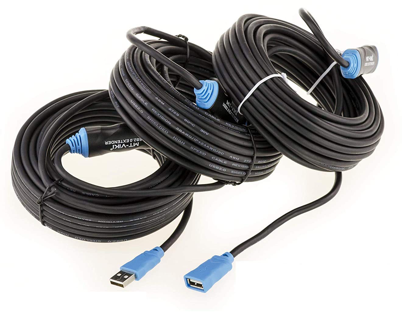 KALEA-INFORMATIQUE USB 2.0 Active extension cable amplification, length 30M. USB 2.0 extension cable with repeater module