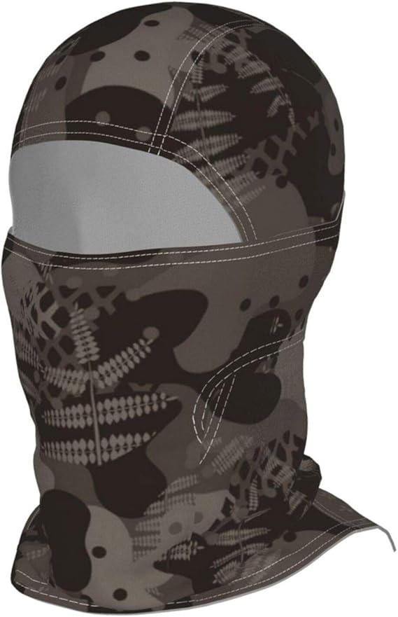 Military Camouflage Seamless Army Brown Hunting Full Face Cover Ski Mask, Adult Winter Balaclava 