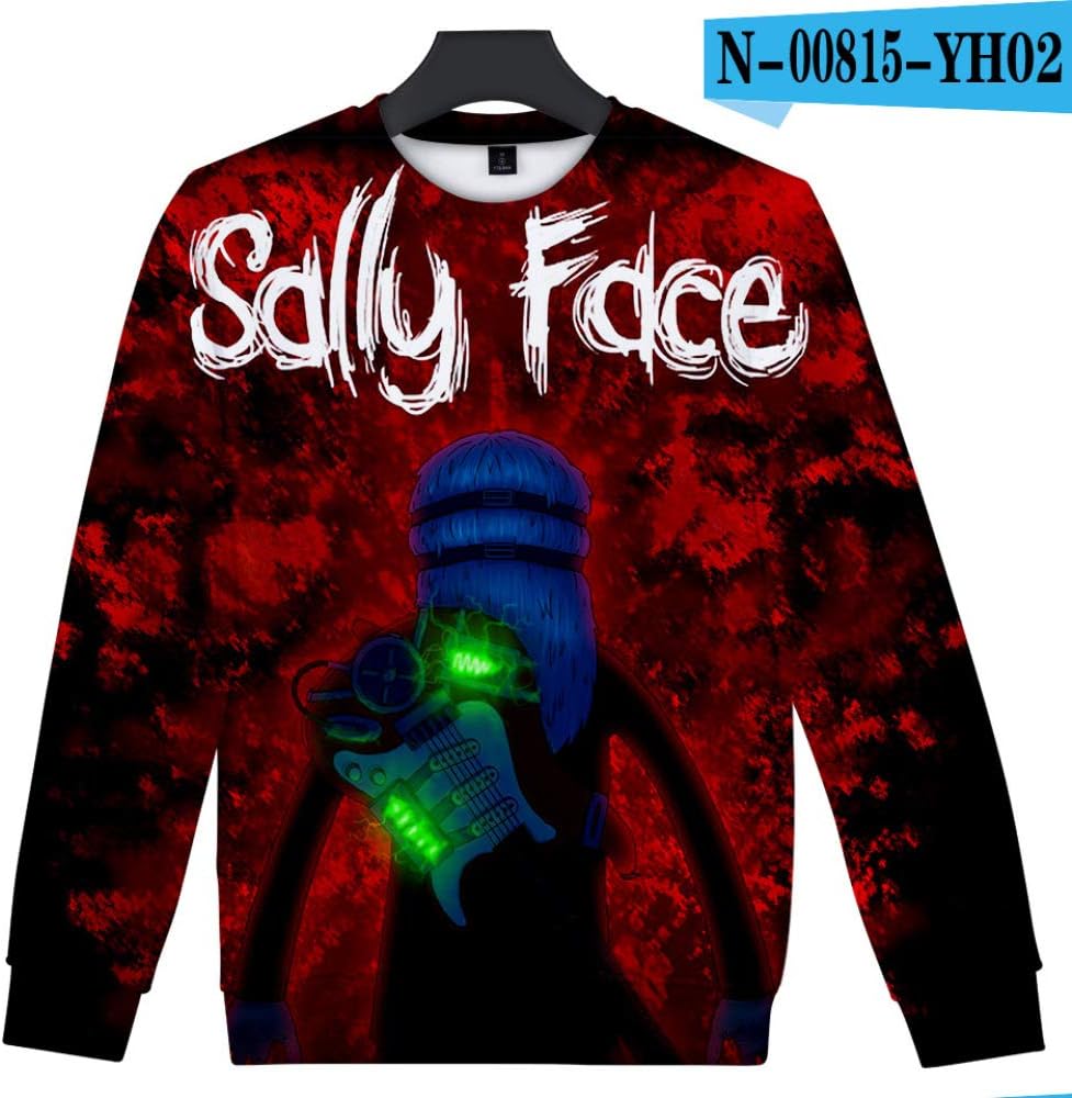 jiuyaomai Sweatshirt Adventure puzzle series 3D color printing men and women round neck sweater D XXL