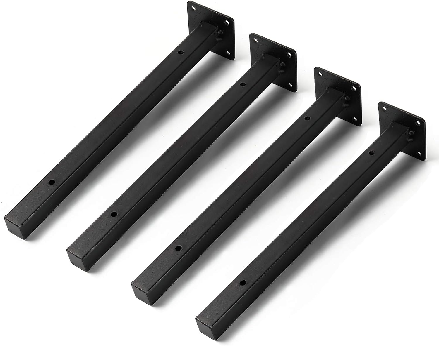 Ssl Brackets Heavy Duty Floating Shelf Brackets – 25 cm Blind Black Industrial Metal ...