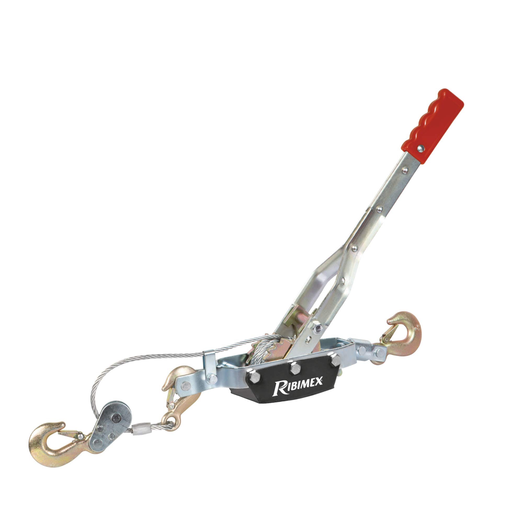 Ribitech 06563 Horizontal Hand Winch with Cable 4T