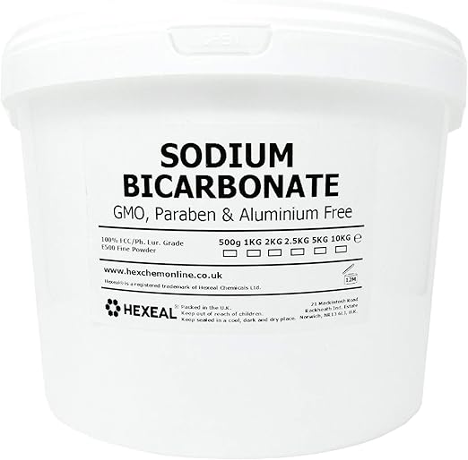 Hexeal SODIUM BICARBONATE of Soda 1, 2.5, 5, 10, 15, 20, 25KG BUCKETS & BAGS 100 FCC Food