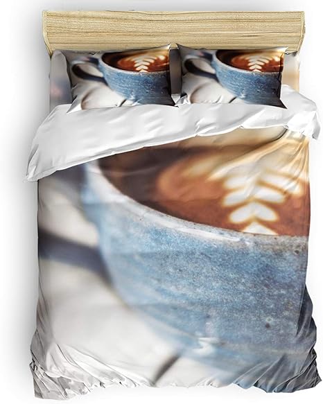 Amazon Yeho Art Gallery 高級掛け布団カバーセット ベッドシーツセット レディース メンズ 赤の電話ブース 黒と白のストリートソフト寝具セット フラットシーツ1枚 掛け布団カバー1枚 枕カバー2枚 King Size 掛けふとんカバー オンライン通販