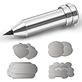 Engraving Tip/Tool/Etching Tool, Compatible with Cricut Maker, Explore 3, Explore, Explore Air, Explore Air 2 and Explore One, with 16 Pieces of Modern Classic Silver Blank Tags& Labels