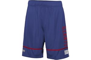Outerstuff NFL Men's Rusher Performance Lightweight Shorts with Team Name and Logo