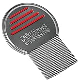 Nit Free Terminator Lice Comb, Professional Stainless Steel Louse and Nit Comb for Head Lice Treatment, Removes Nits
